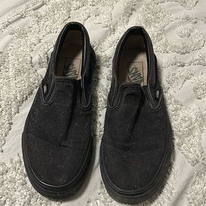 All black Vans